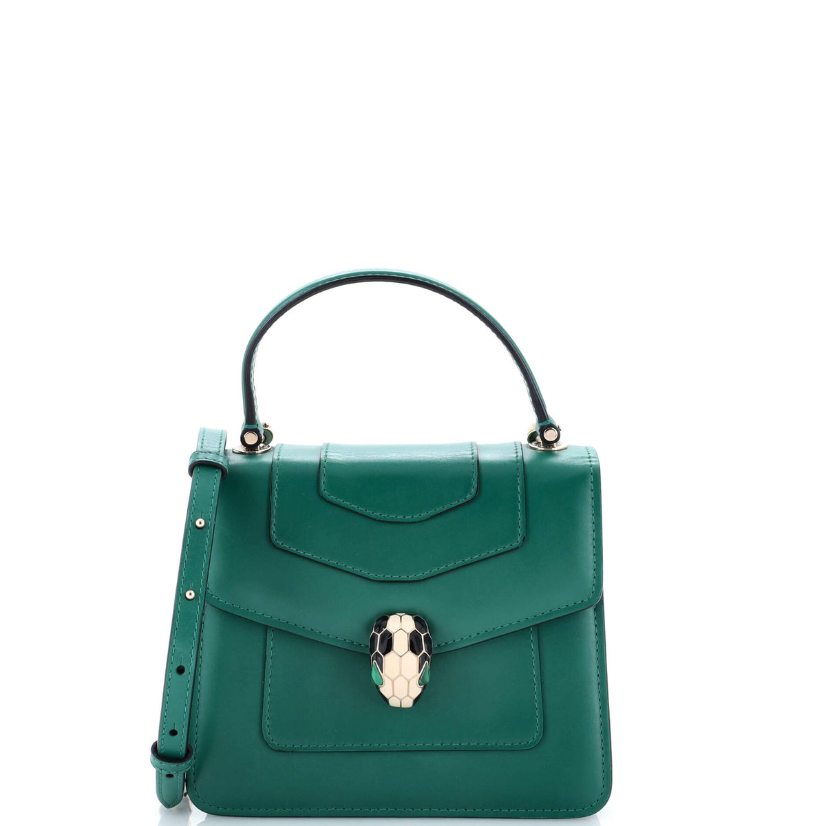 Bvlgari BVLGARI Serpenti Forever Top Handle Bag Leather Small