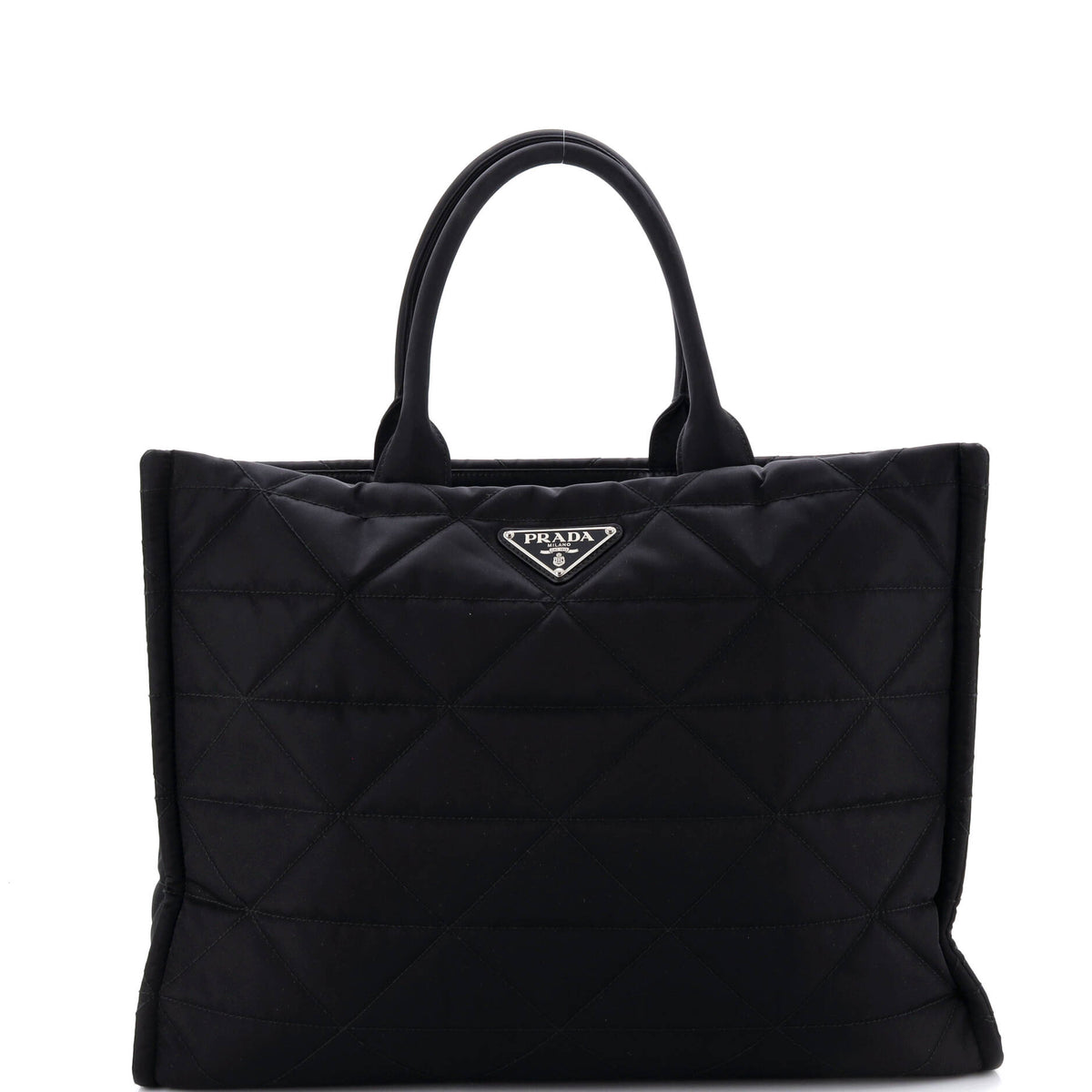 Prada PRADA Open Shopping Tote Quilted Re-Nylon Large