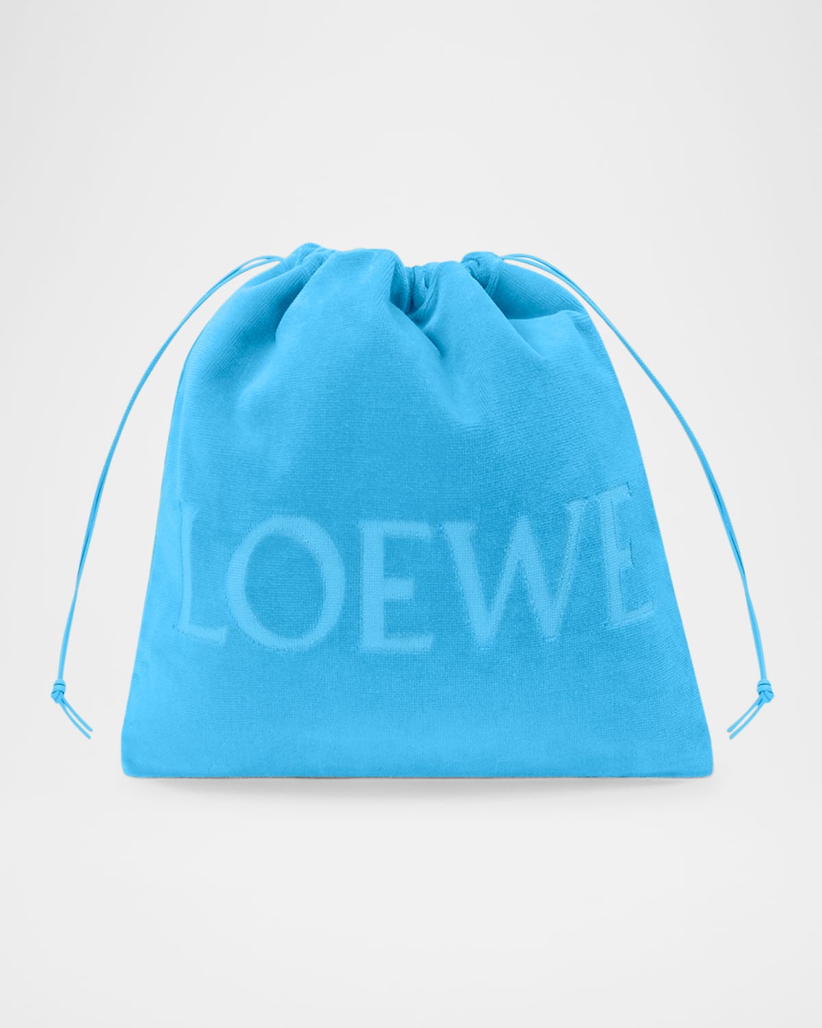 Loewe x Paula's Ibiza Medium Drawstring Pouch Bag in Terry Cloth