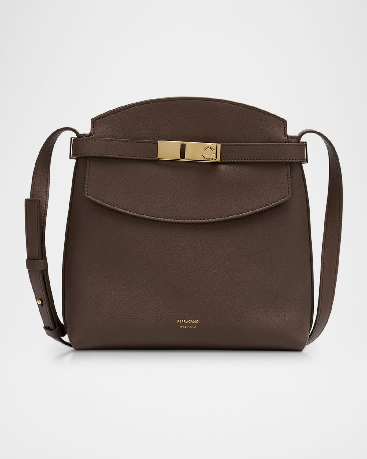 Ferragamo Hug Leather Messenger Crossbody Bag