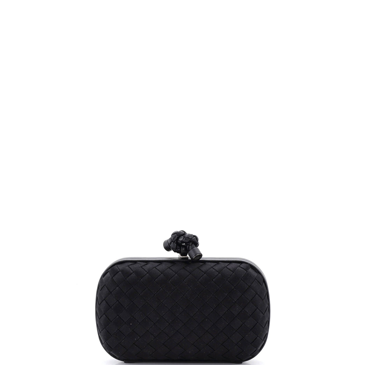 Bottega Veneta Box Knot Clutch Intrecciato Satin Small
