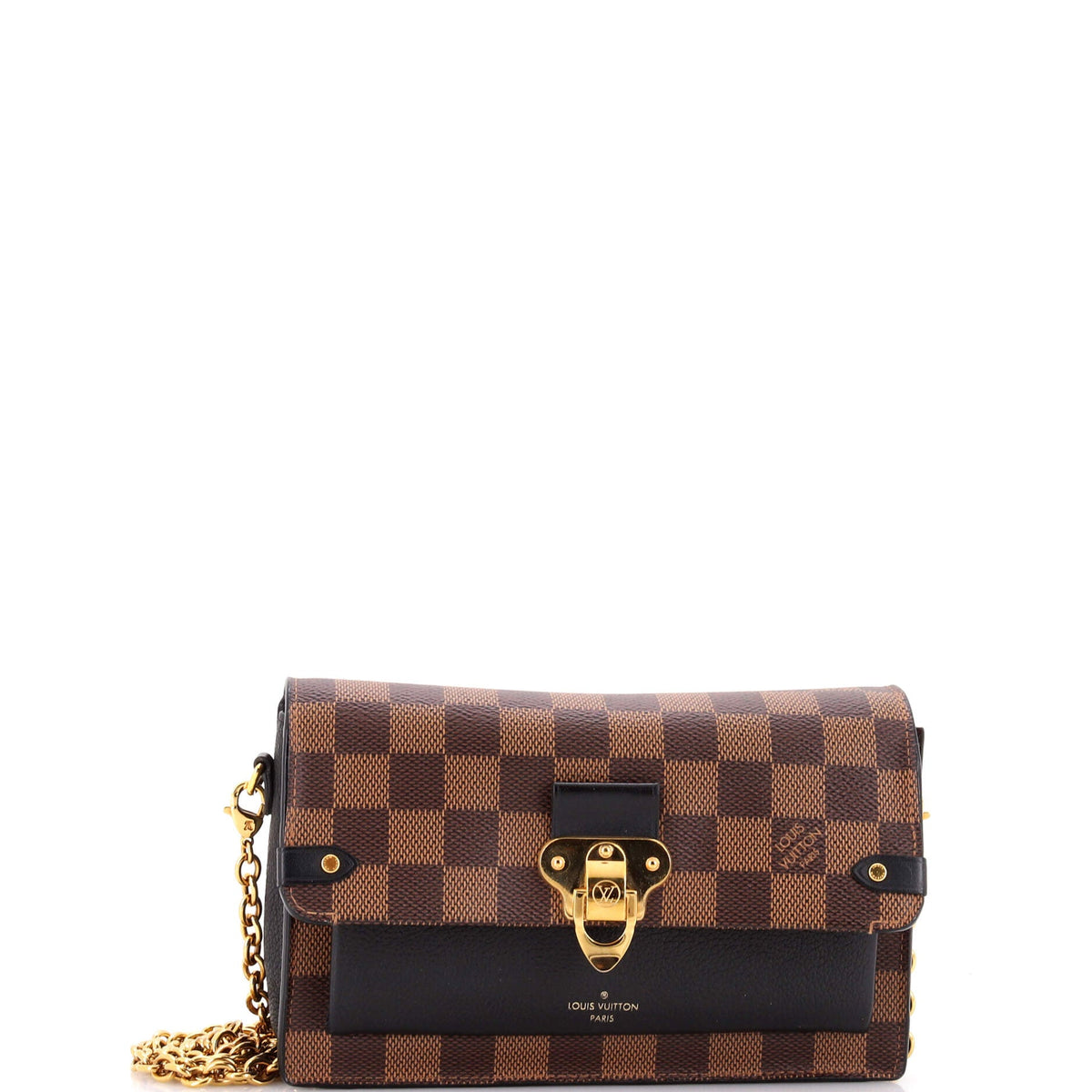 Louis Vuitton Vavin Chain Wallet NM Damier with Leather