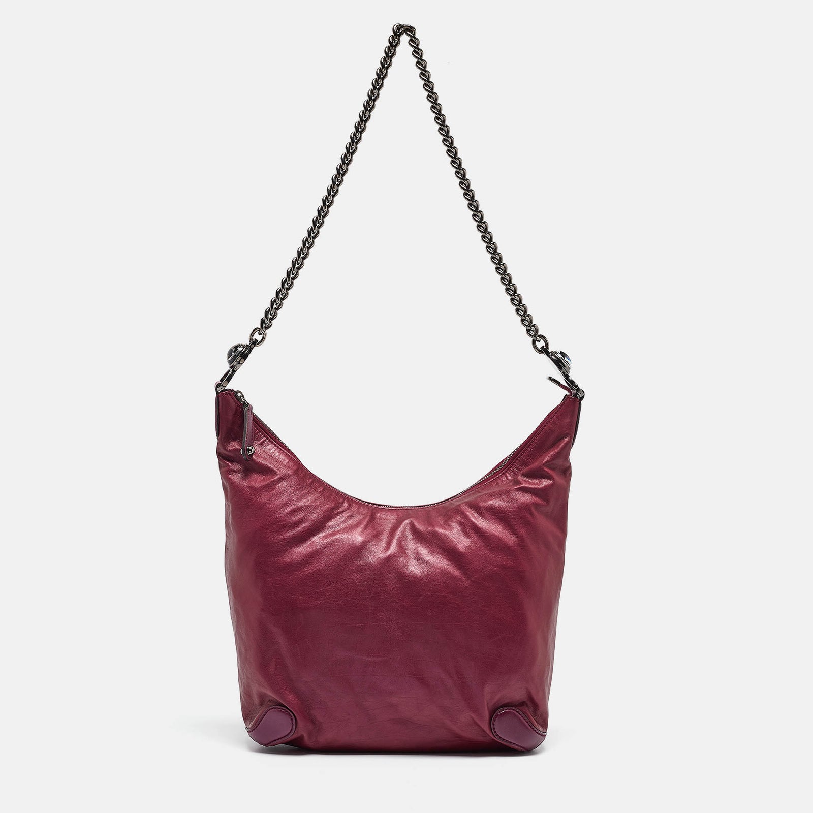 Gucci Metallic Purple Leather Galaxy Hobo