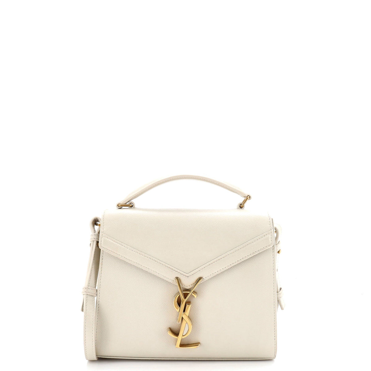 Saint Laurent Cassandra Top Handle Bag Leather Mini