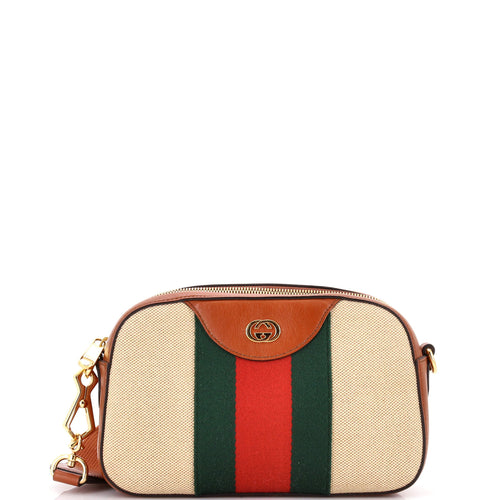GUCCI Camera Bag Vintage Web Canvas