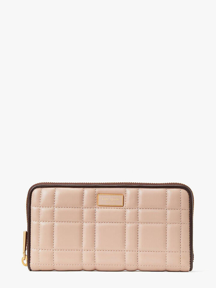 Kate Spade Au Evelyn Quilted Zip-Around Continental Wallet