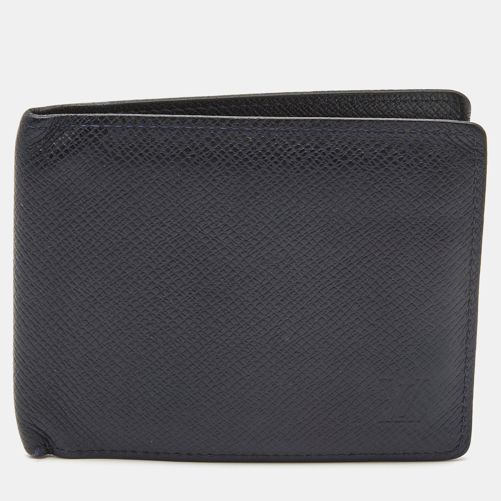 Louis Vuitton Blue Infini Leather Bifold Wallet