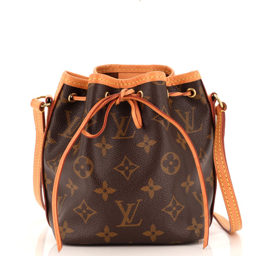 Noe Handbag Monogram Canvas Nano