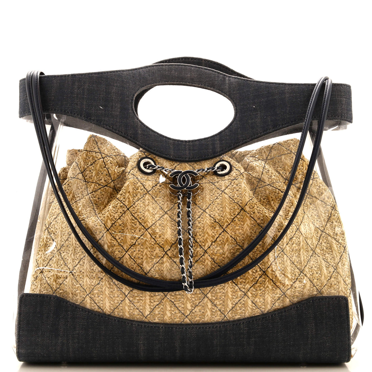 Chanel CHANEL 31 Shopping Bag PVC and Denim Large