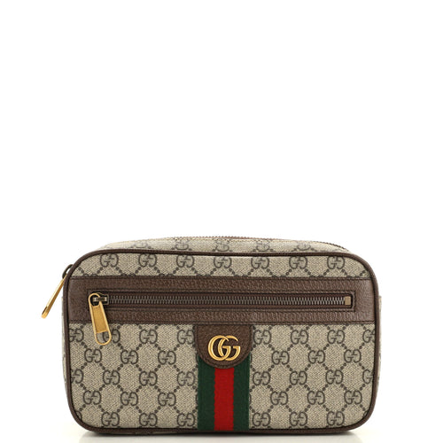 GUCCI Ophidia Belt Bag GG Coated Canvas Medium