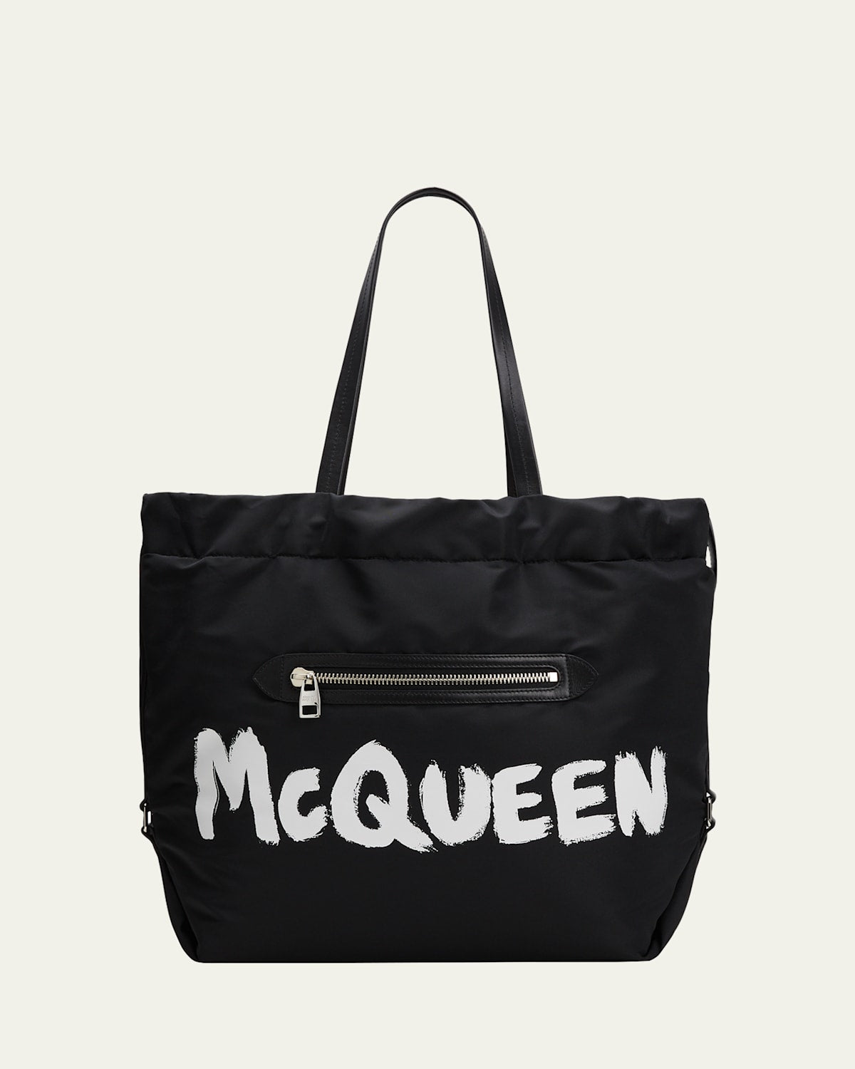 Alexander Mcqueen Tragetasche mit Kordelzug und Bundle-Logo