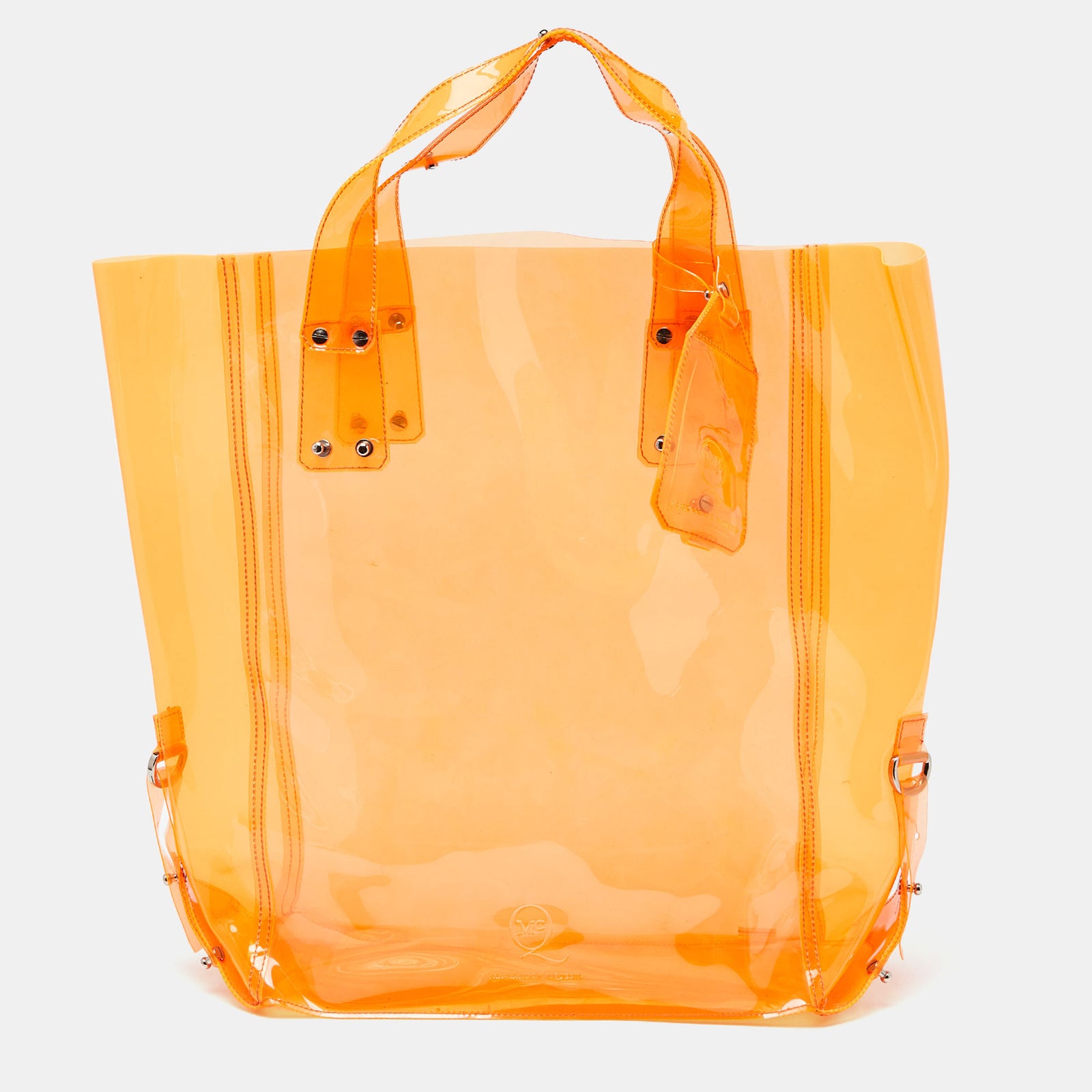 Alexander Mcqueen Orange PVC Tote