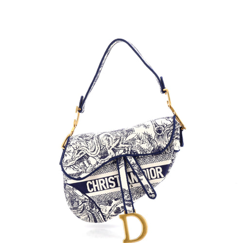 Saddle Bag Logo Embroidered Canvas Medium