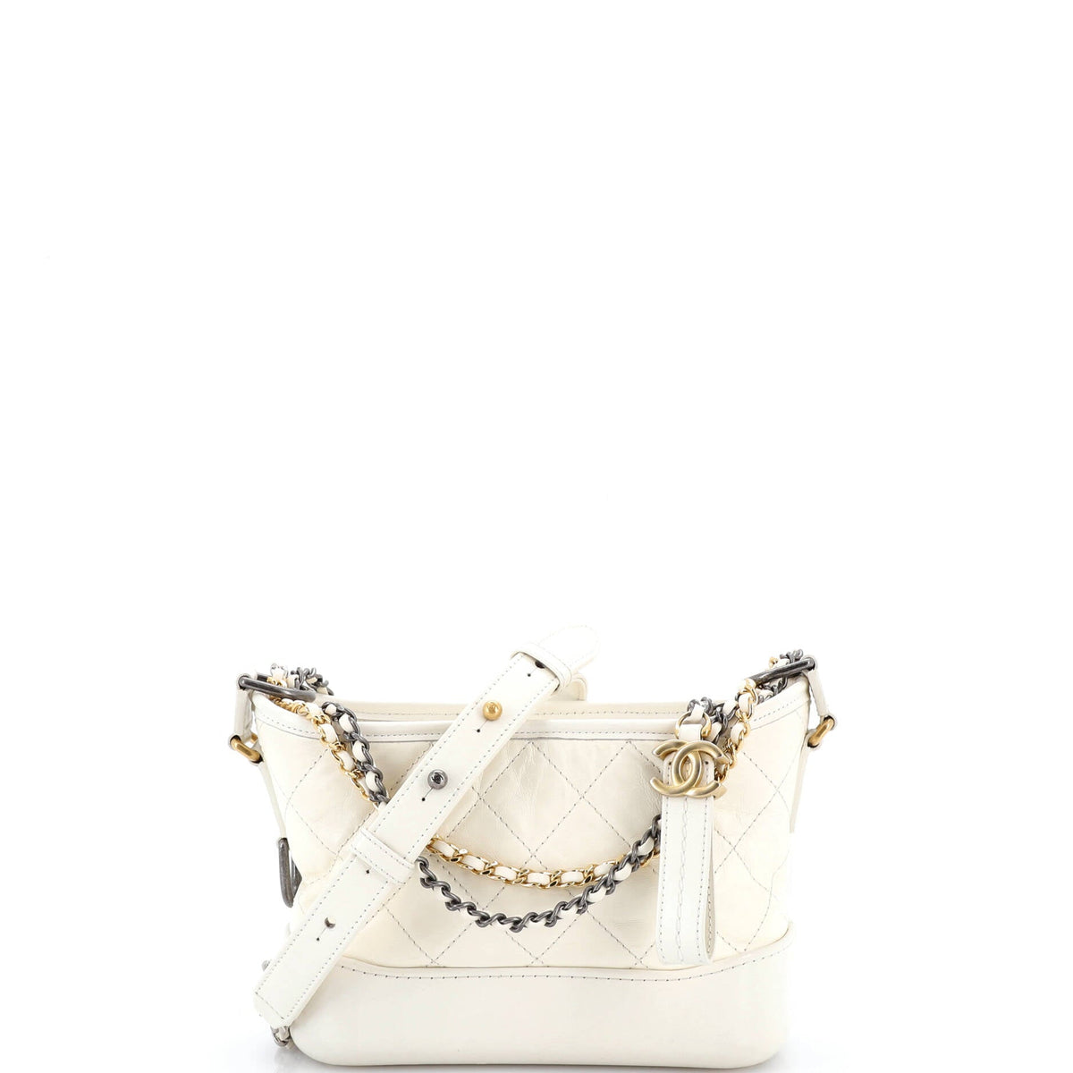 Chanel CHANEL Gabrielle Hobo Quilted Aged Calfskin Small