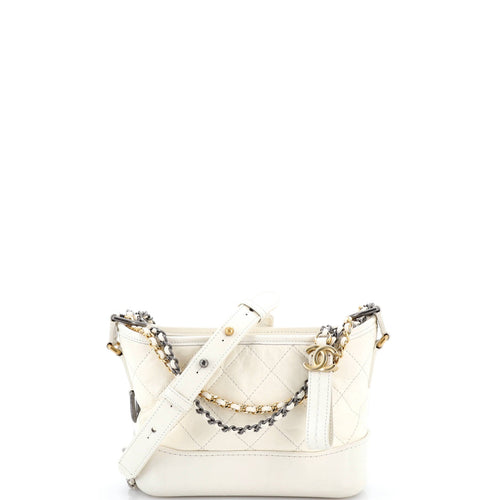 CHANEL Gabrielle Hobo Quilted Aged Calfskin Small