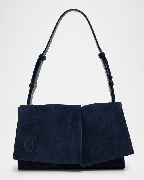 Baggy Small Shoulder Bag in Suede