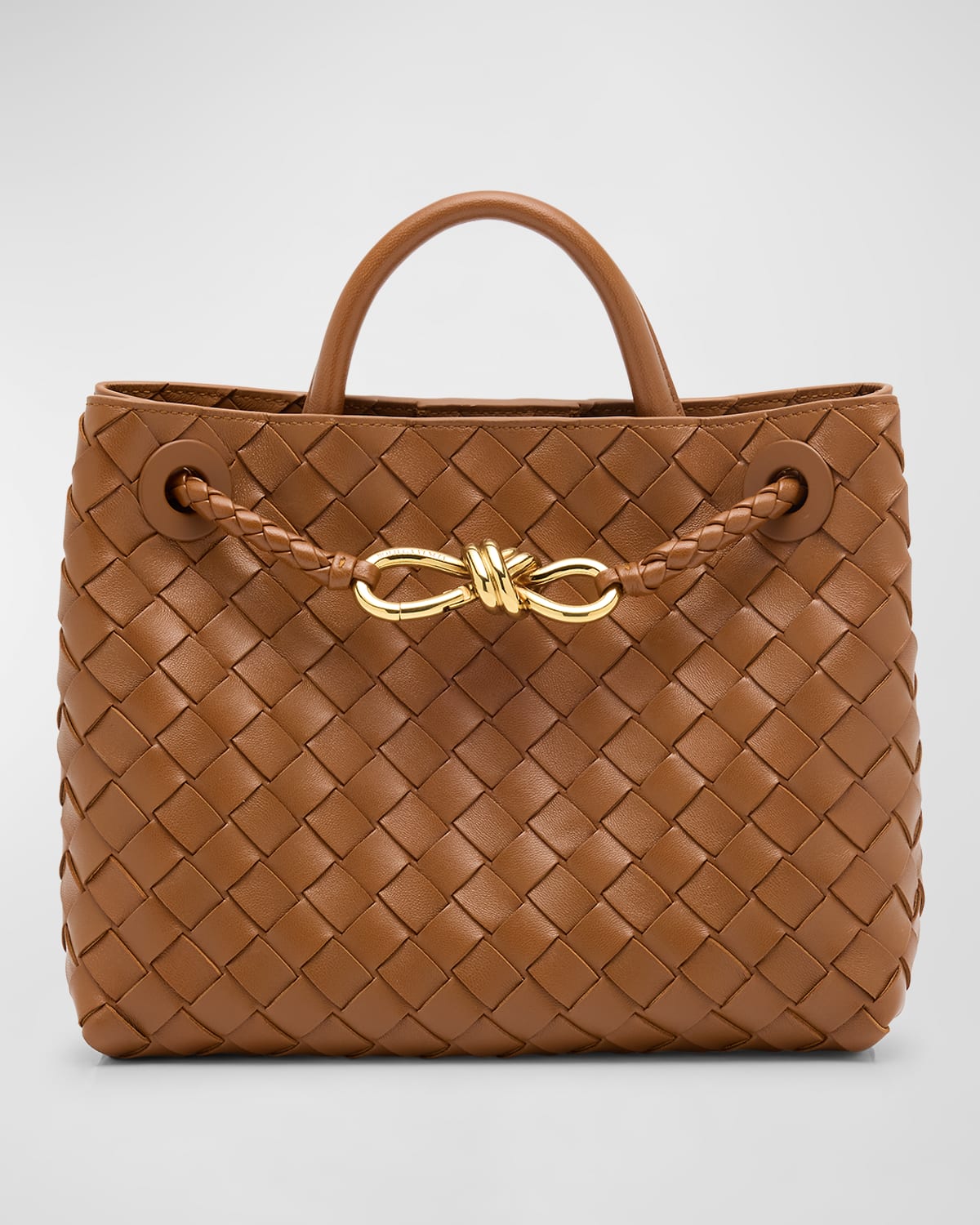 Bottega Veneta Andiamo Small Leather Top-Handle Bag