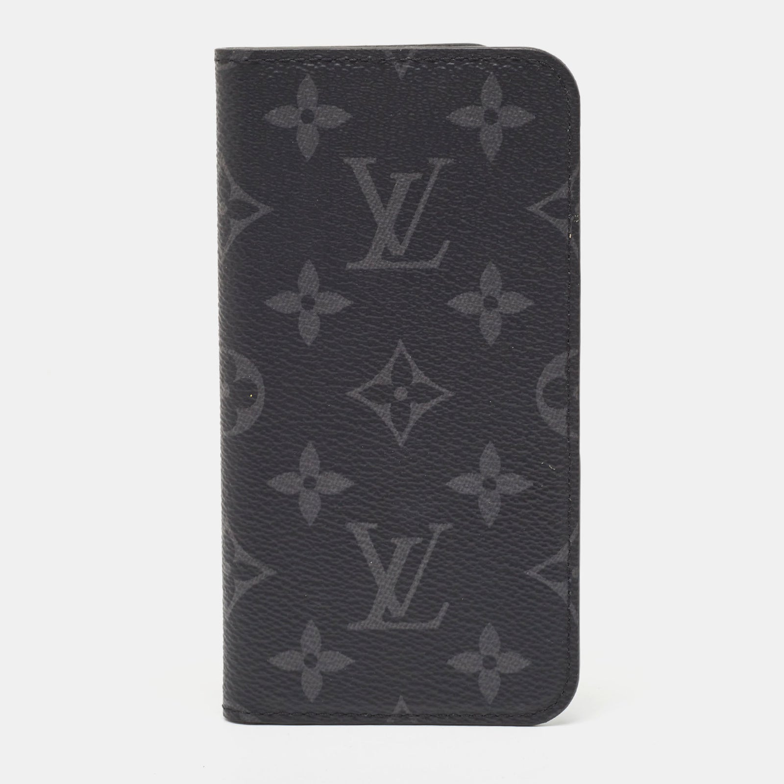 Louis Vuitton Étui folio en toile Monogram Eclipse pour iPhone X