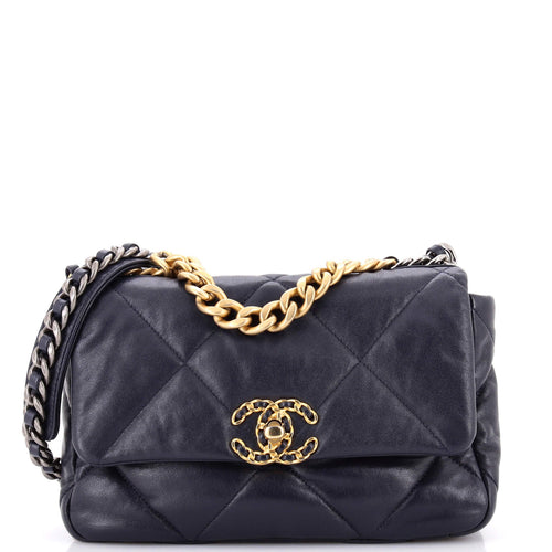 CHANEL 19 Flap Bag Quilted Leather Medium