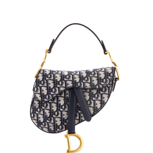 Saddle Handbag Oblique Canvas Mini