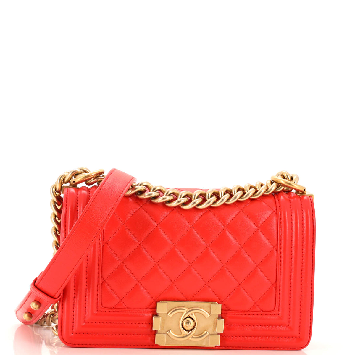 Chanel CHANEL Boy Flap Bag Quilted Calfskin Small