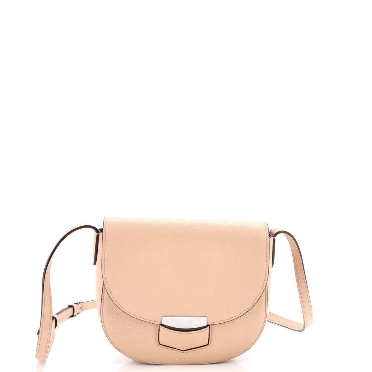 Celine CELINE Trotteur Crossbody Bag Grainy Leather Small