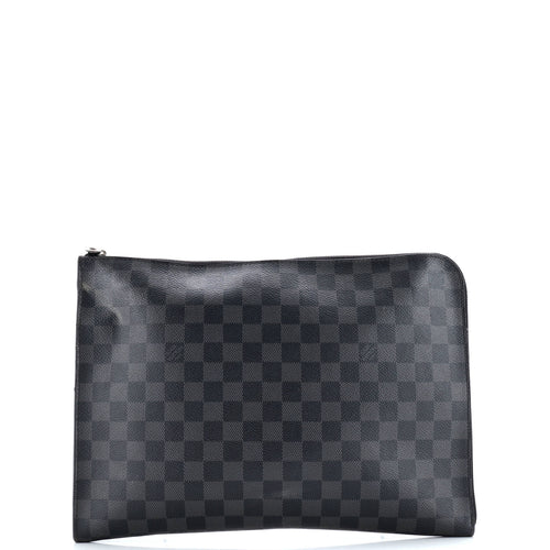 Zip Around Pochette Jour Damier Graphite GM
