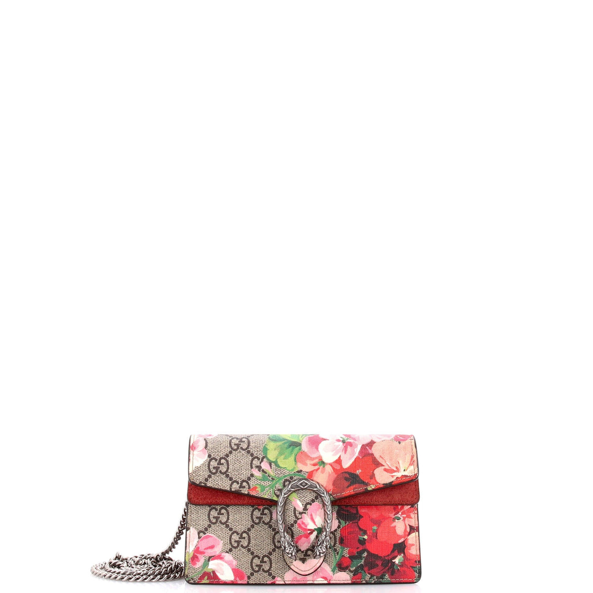 Gucci GUCCI Dionysus Bag Blooms Print GG Coated Canvas Super Mini