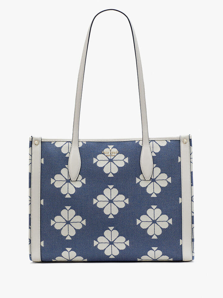 Kate Spade Au Market Spaced Spade Flower Canvas Medium Tote