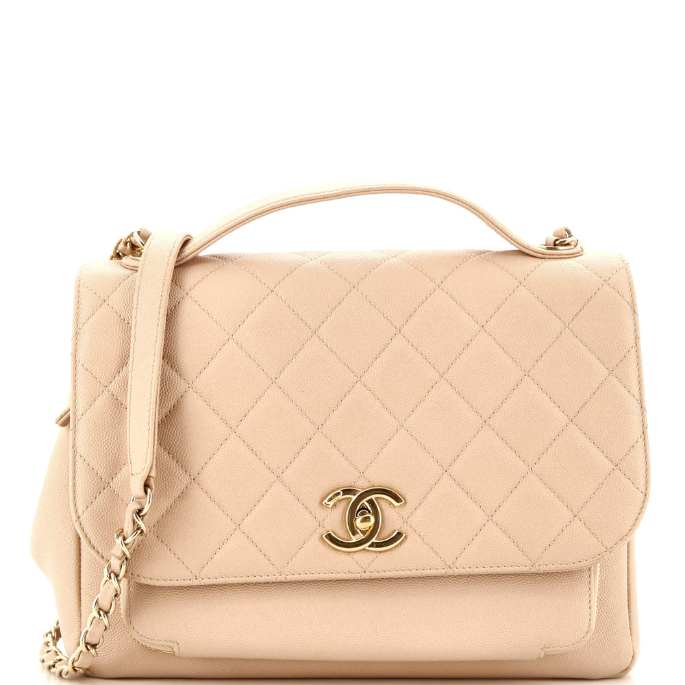 CHANEL Business Affinity Flap Bag Gesteppter Kaviar Groß