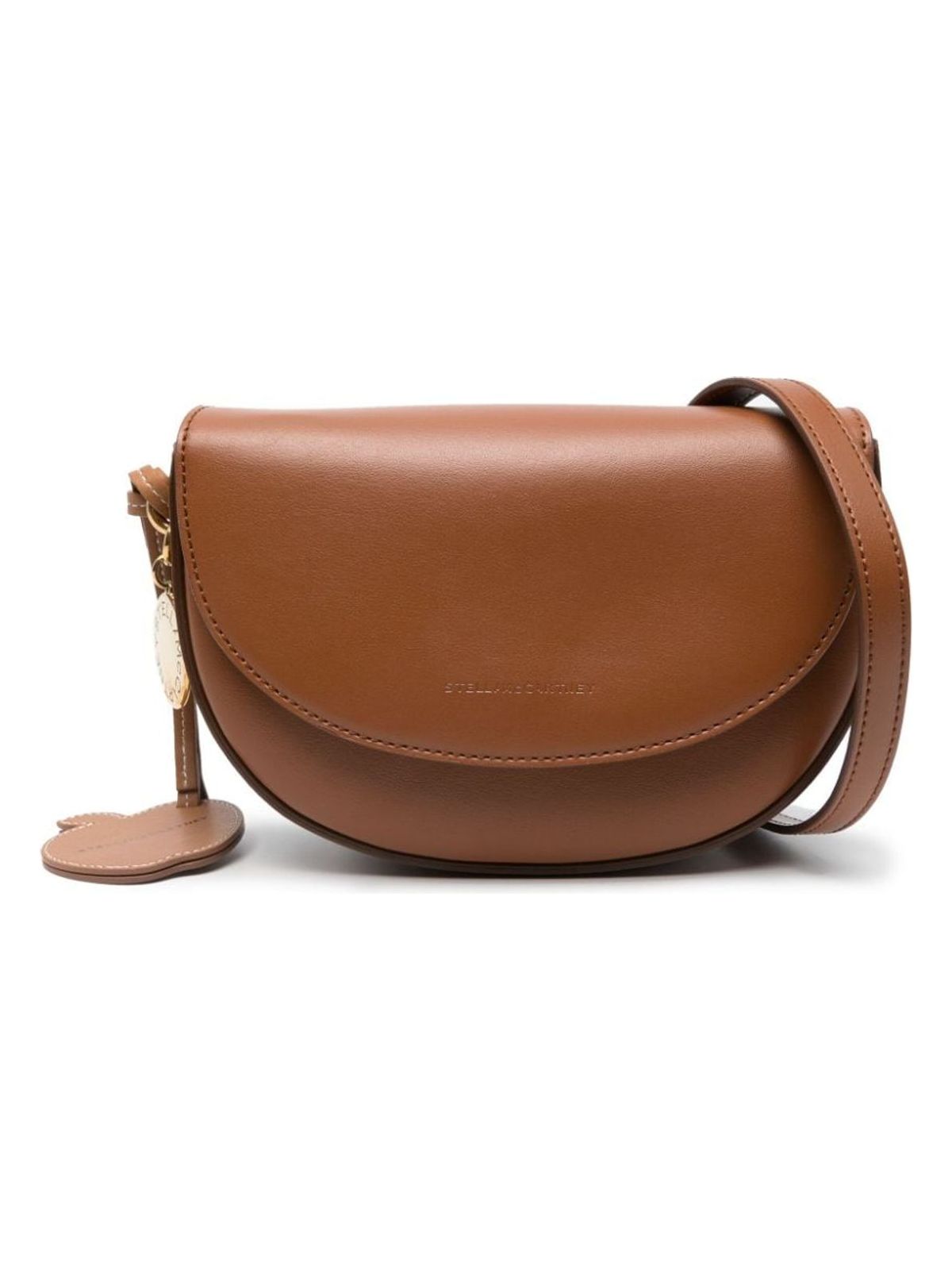 Stella Mccartney Women's Frayme Flap Shoulder Bag in Leather Brown | Size UNI | 7B0092WP03802520