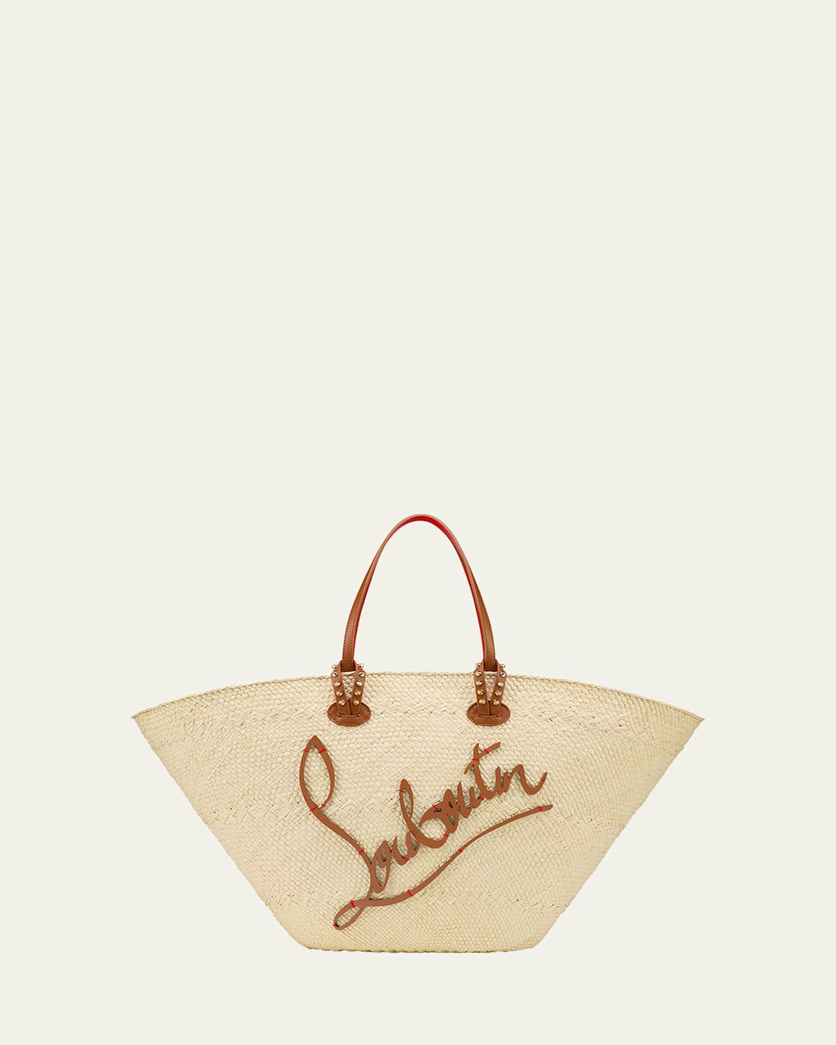 Christian Louboutin Cabata Mini Basket Tote Bag in Raffia