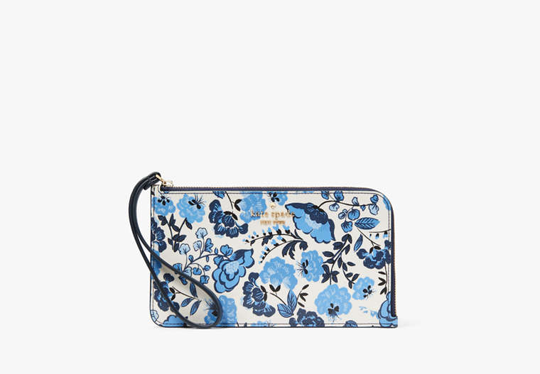 Kate Spade New York Lucy Vase Floral Medium L Zip Wristlet