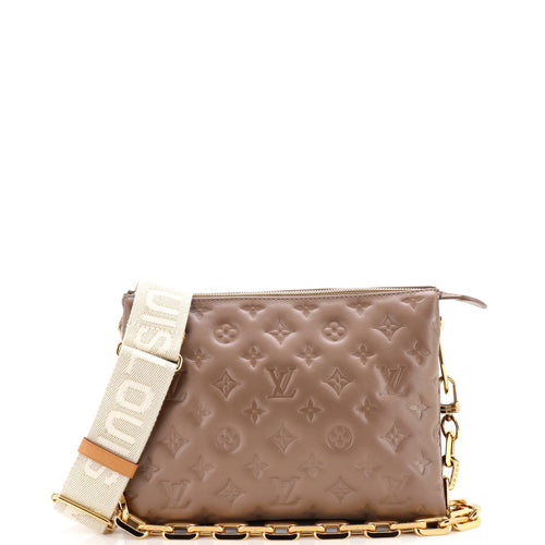 Coussin Bag Monogram Embossed Lambskin PM
