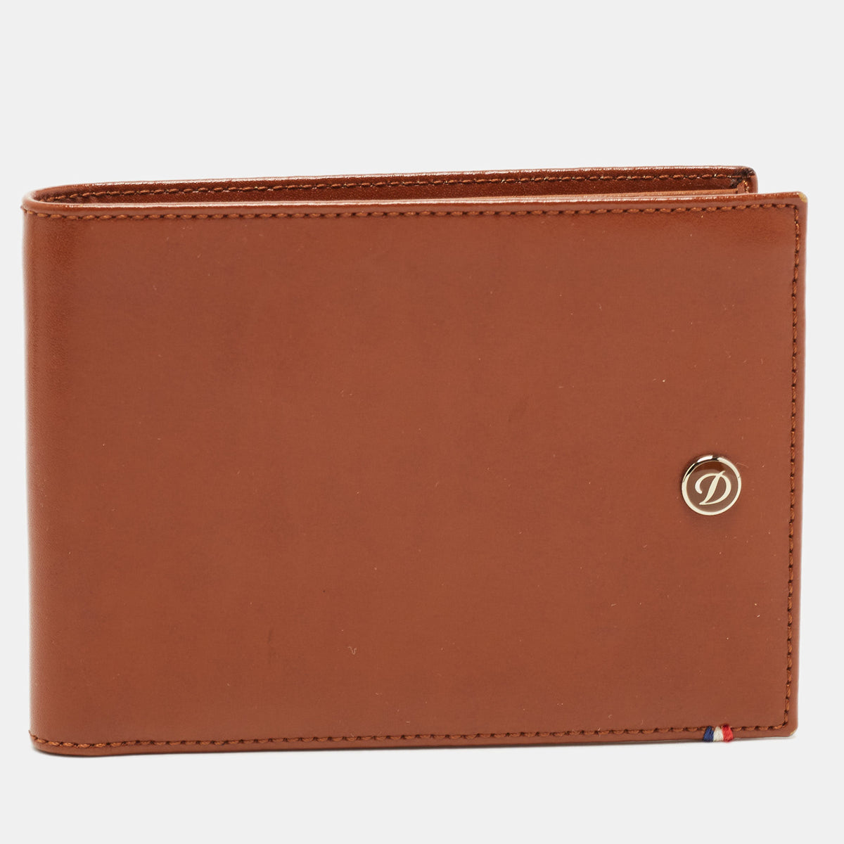 S.t. Dupont Brown Leather Bifold Wallet