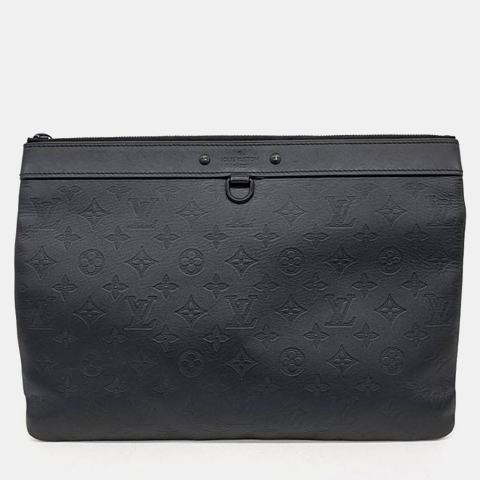 Louis Vuitton Pochette Discovery en cuir noir Shadow