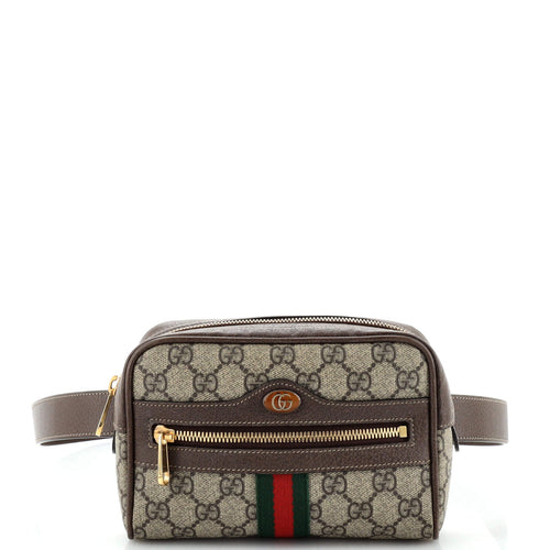 GUCCI Ophidia Belt Bag GG Coated Canvas Small