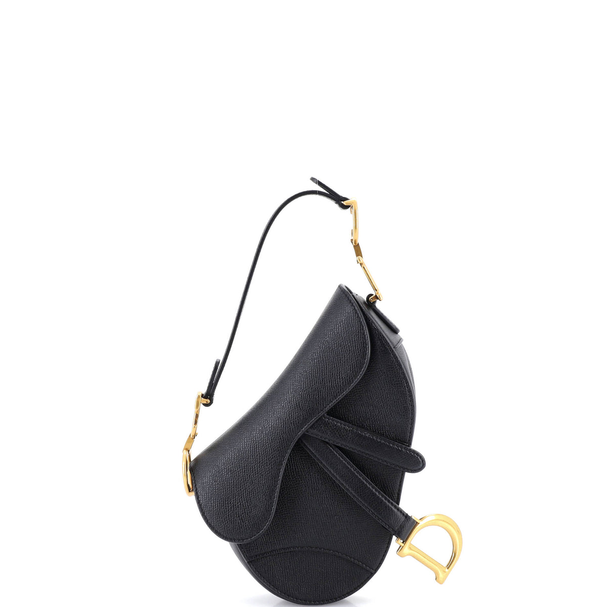 Christian Dior Saddle Handbag Leather Mini