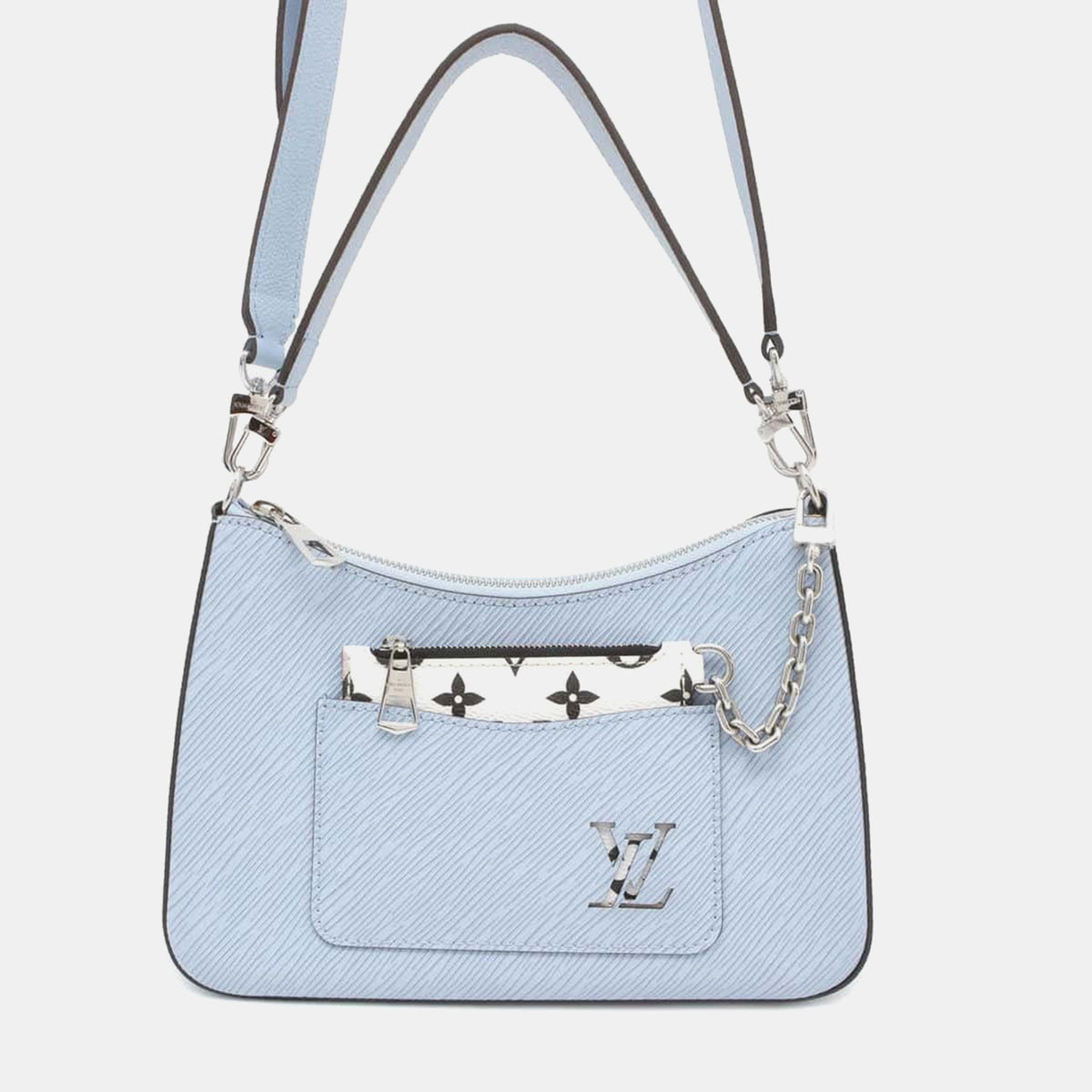 Louis Vuitton Blue Leather Murrell NM Nuage Epi Bag
