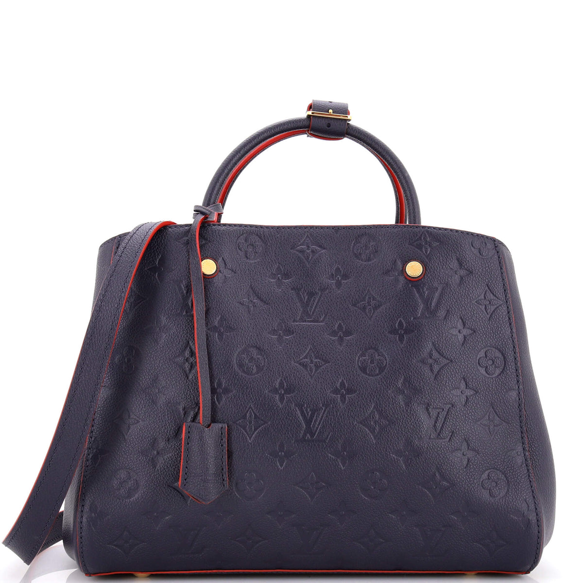 Louis Vuitton Montaigne Handbag Monogram Empreinte Leather MM