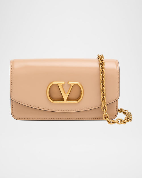 Vain Small Flap Leather Clutch Bag