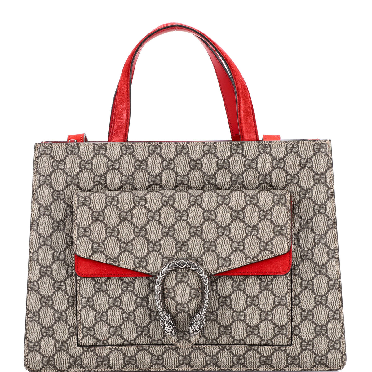 Gucci GUCCI Dionysus Convertible Tote GG Coated Canvas Medium
