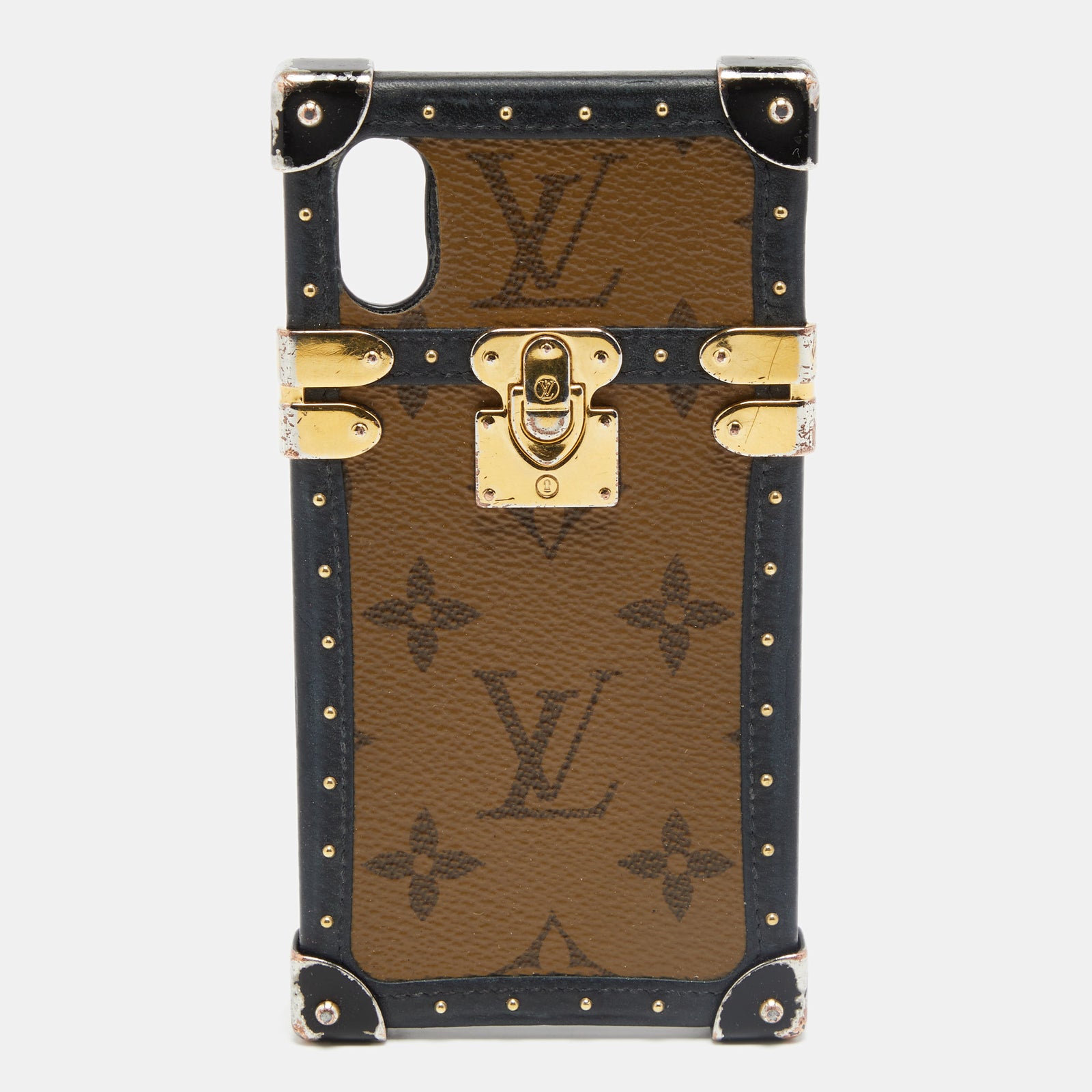 Louis Vuitton Reverse Monogram Eye-Trunk iPhone X Case