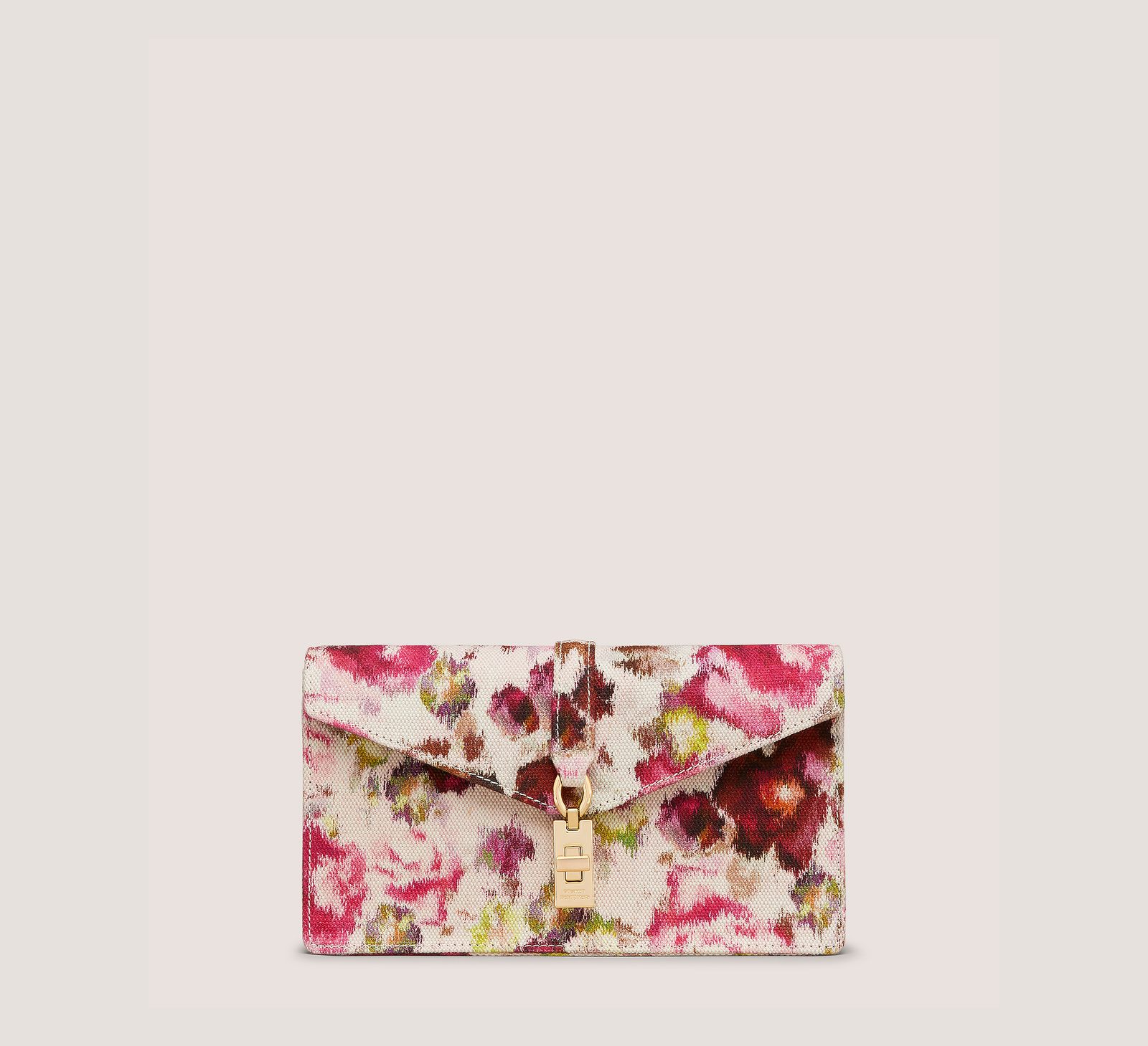 Stuart Weitzman Milan Loveletter Clutch, Jacquard mit Blumenmuster, Rosa/Mehrfarbig, Größe: U, Keine Maße