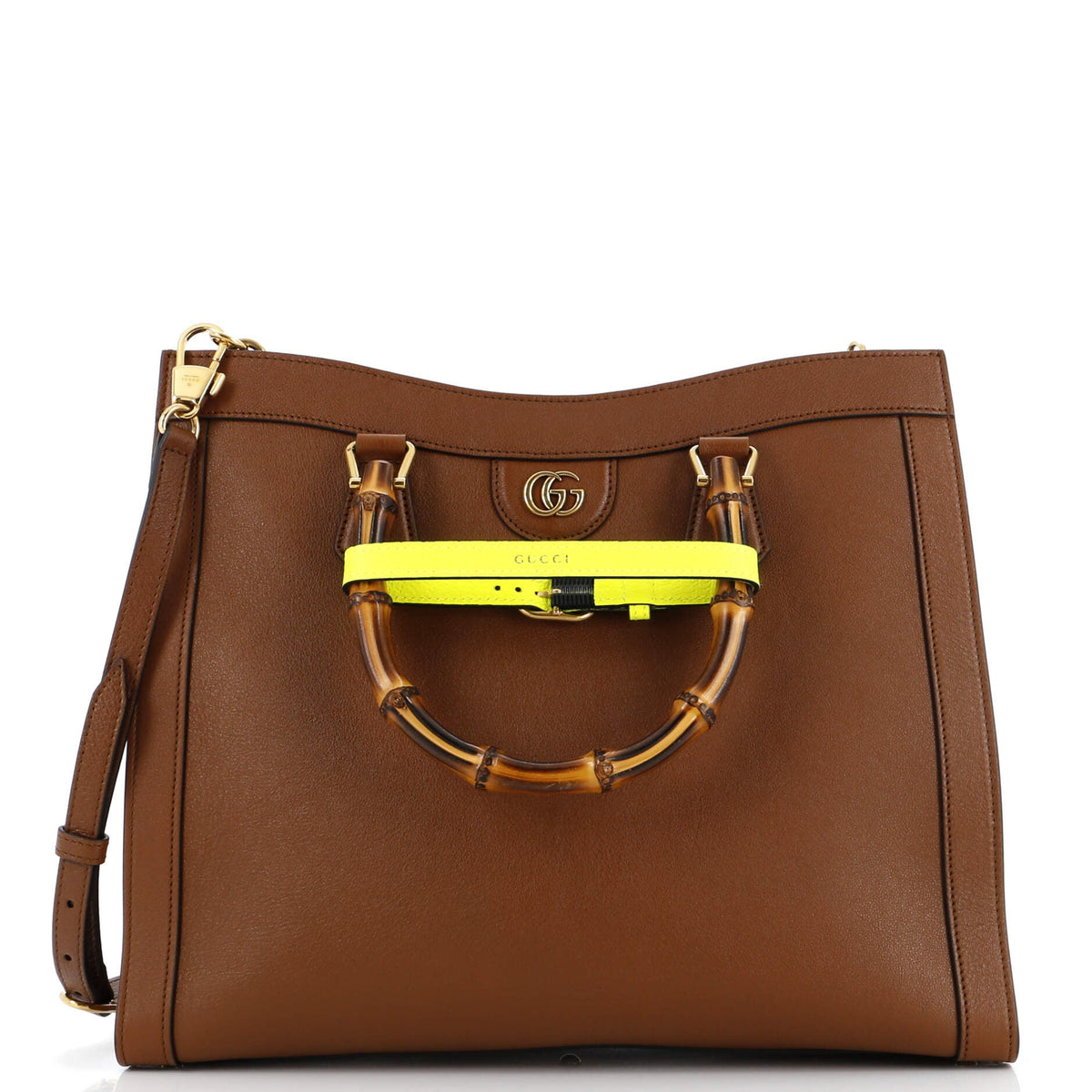 Gucci GUCCI Diana NM Bamboo Handle Tote Leather Medium