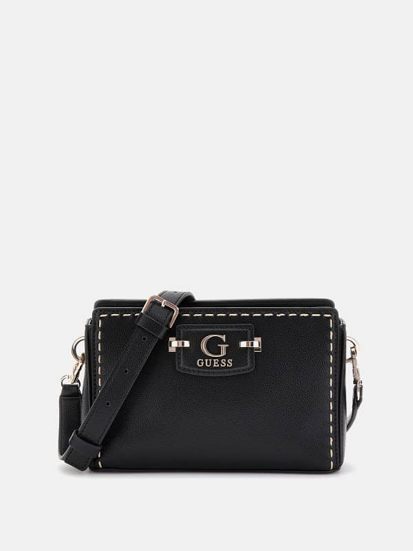 Guess Nastra Stitch-Detail Mini Crossbody
