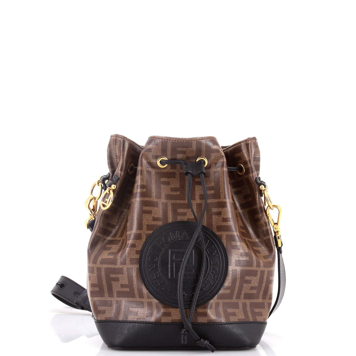 Fendi FENDI Mon Tresor Bucket Bag Zucca Coated Canvas Small