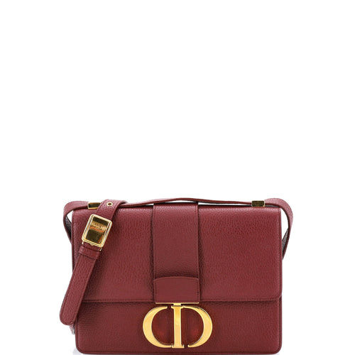 30 Montaigne Flap Bag Leather Micro