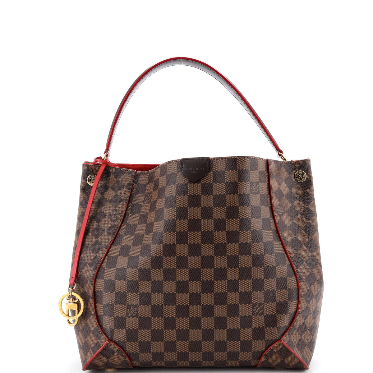 Louis Vuitton Caissa Hobo Damier with Leather
