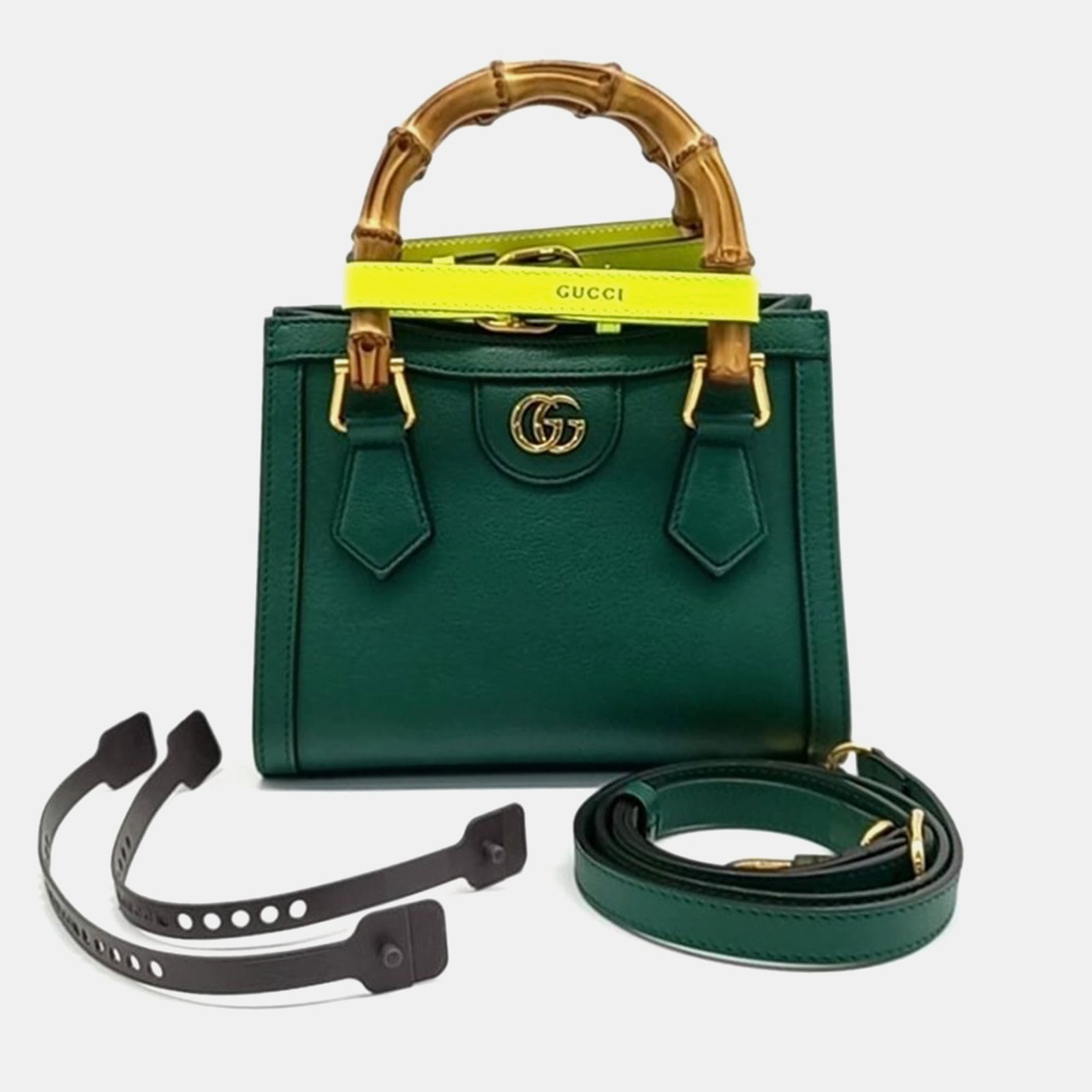 Gucci Sac fourre-tout Diana en cuir vert